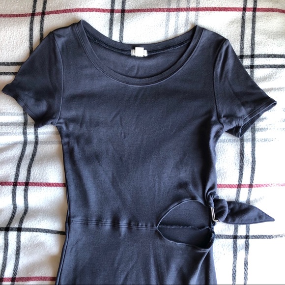 Unsaturated Blue Bodycon Mini Dress